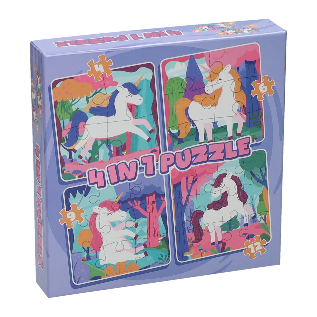 Wins Holland Puzzle 4in1 Einhorn, 12 Teile.