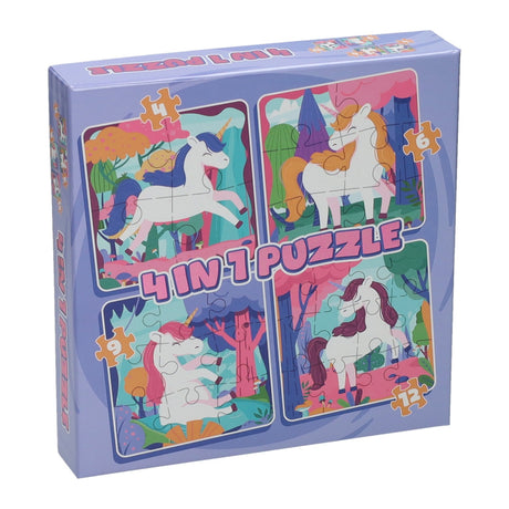 Wins Holland Puzzle 4in1 Einhorn, 12 Teile.