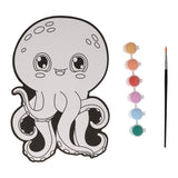 Wins Holland Leinwandgemälde – Oktopus – inklusive Pinsel und 6 Farben