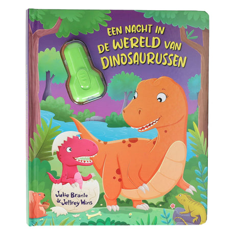 Gewinnt Holland-Brettbuch mit Taschenlampen-Dinosaurier – 3 Jahre.