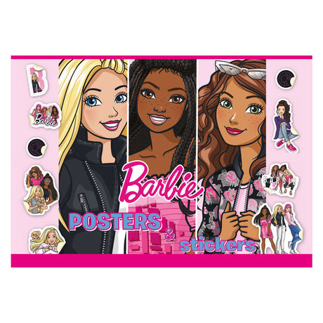 Book Specials Niederlande bv Barbie-Posterbuch zum Ausmalen mit Aufklebern