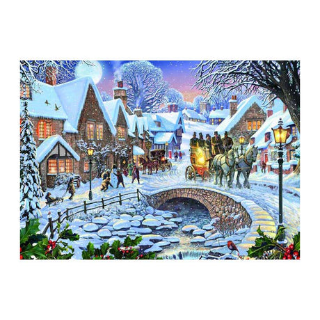 Rebo Publishers Puzzle Winterdorf – 1000 Teile.