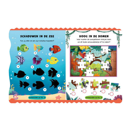 Rebo publishers dieren – stickerplezier activiteitenboek | 2 stuks
