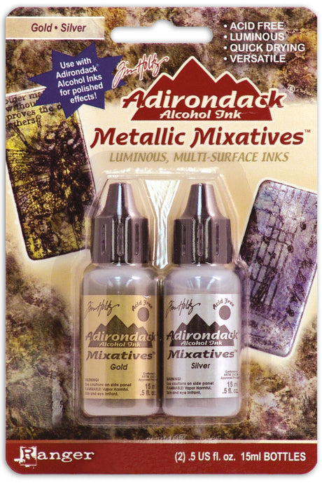Ranger-Tinte Ranger • Tim Holtz Adirondack Alkohol-Tintenmischungen Gold Silber 15 ml