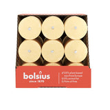 Bolsius Tafelkerze rustikal haferbeige | 9 Stück