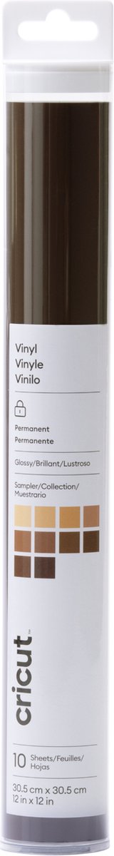 Cricut Premium Vinyl Permanent 10er-Pack Folienset in Hautfarben