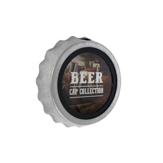 No brand Wanddekoration Bierdeckelkollektion Metall 24x24x5 cm | 2 Stk