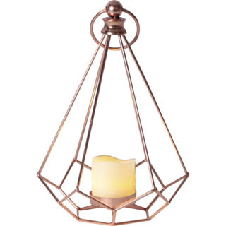 Laternenrand mit LED-Kerze 23,5 cm | 2 Stk
