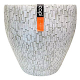 No brand Blumentöpfe weiß 39 cm 2er Set Capi Europe