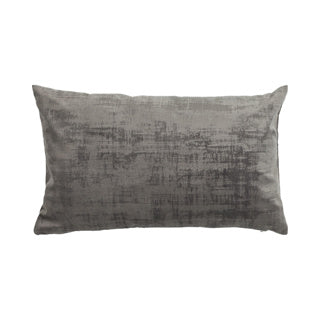 No brand Vintage Samtkissen grau 30x50 cm | 3 Stück