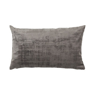 No brand Vintage Samtkissen grau 30x50 cm | 3 Stück