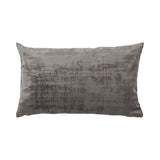 No brand Vintage Samtkissen grau 30x50 cm | 3 Stück