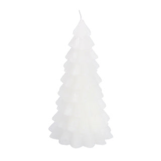 Kein Feuer Kerzenbaum weiß 10x10x20cm | 4 Stück