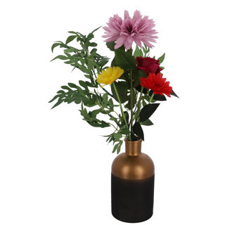 Countryfield Flaschenvase Madelon s schwarz kupfer 26 cm | 6 Stück