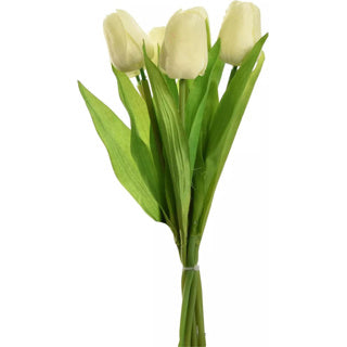 No brand Tulpenstrauß 7 Stück 36 cm creme | 4 Stück