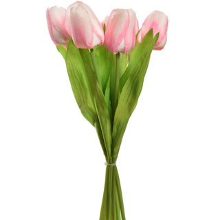 Tulpenstrauß 7 Stück 35 cm rosa