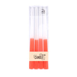 Kerzen-Dip-Dye-Wachs orange 30,5 x 2,2 cm 4 Stück