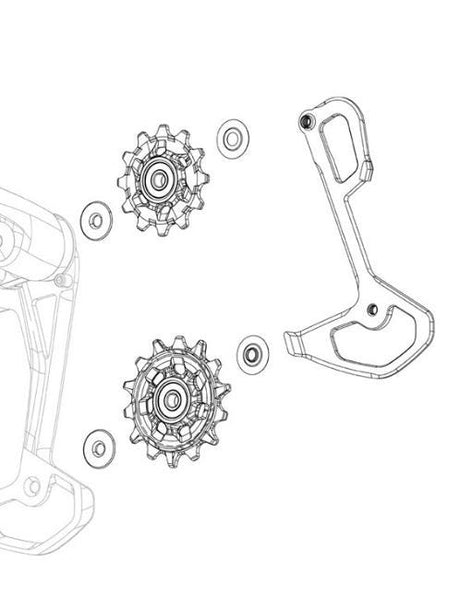 Sram Derad XX Eagle Steuerachsen-Abdeckungssatz