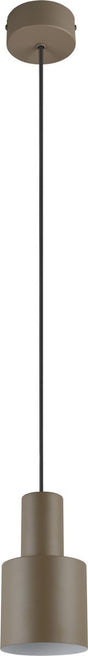 Trio agudo - hanglamp - taupe - excl. 1x e27 4 w - plafondbevestiging - in hoogte verstelbaar