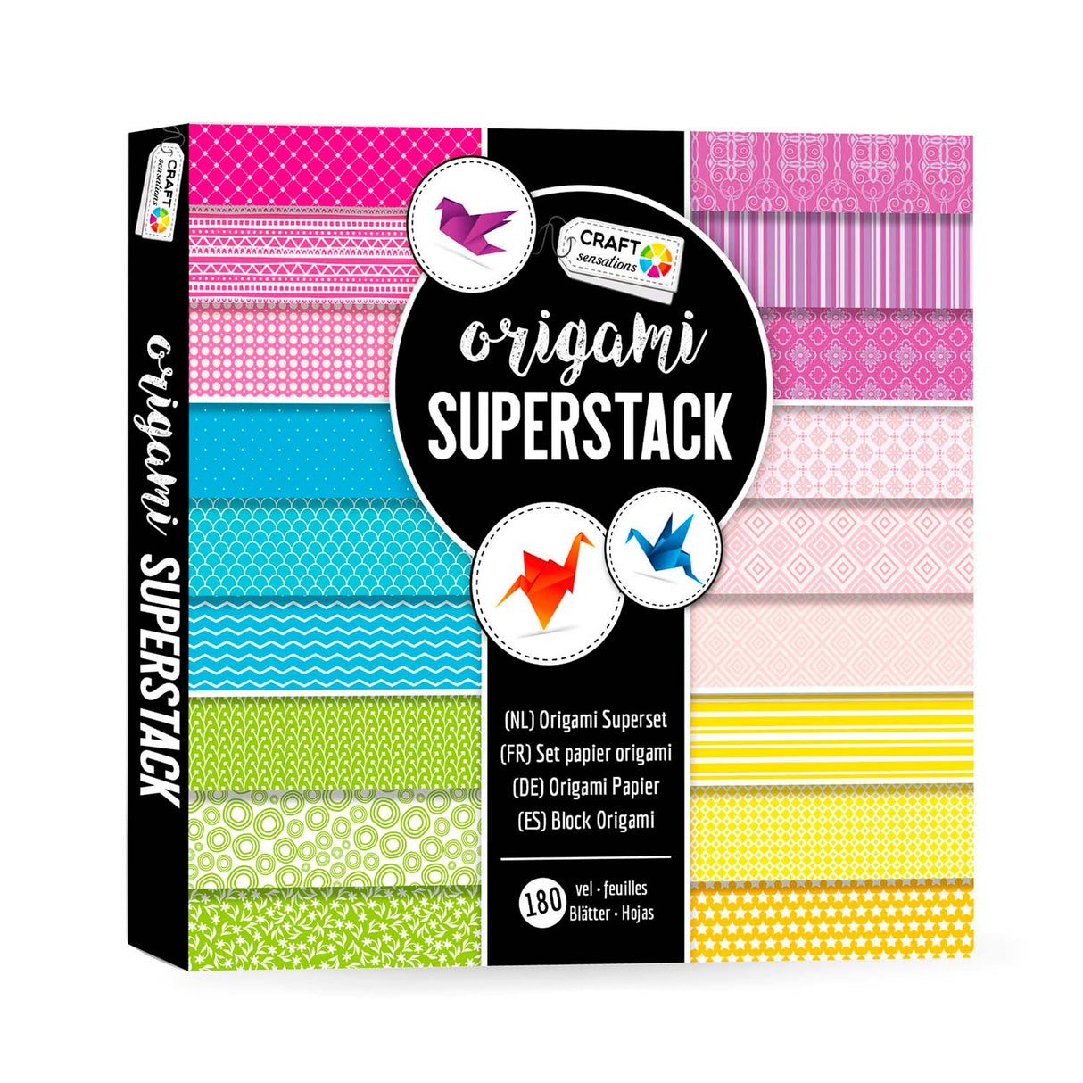 Kreative Handwerksgruppe Origami Superpack, 180vel