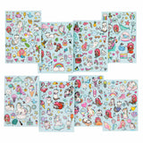 Kreatives Bastelgruppen-Glitzer-Stickerbuch A5 – Blau