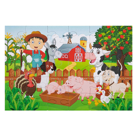 Kreative Bastelgruppen-Puzzle-Bauernhof, 30-tlg.