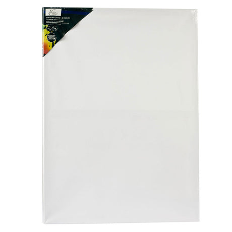 Kreative Bastelgruppe, Leinwand, Leinwand, Baumwolle, 60 x 80 cm, weiße Malerei.