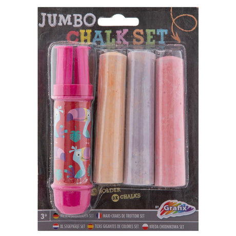 Creative Craft Group Jumbo Chalk Halter + Kreide, 3st.