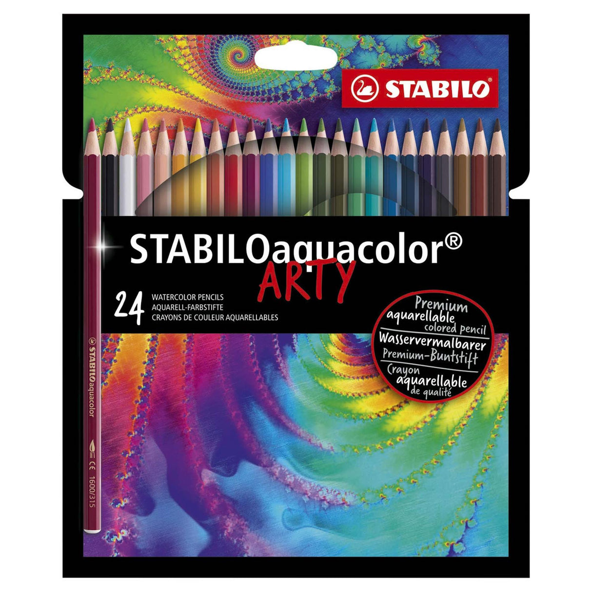 Stabilo Aquacolor Federmäppchen mit 24 Teilen