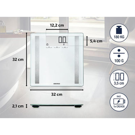 Soehnle 63858 Shape Sense Control 200 digitale Personenwaage weiß