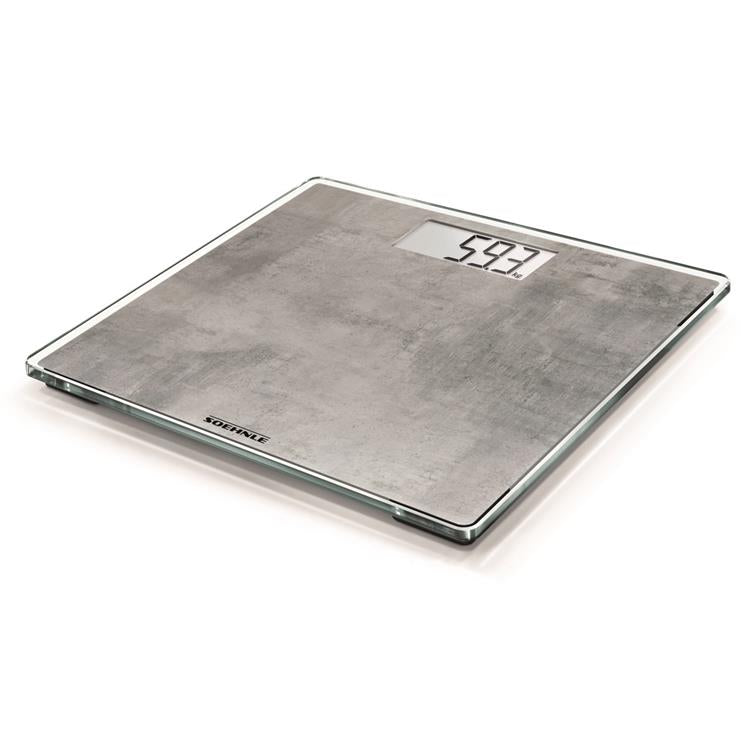 Soehnle 63882 Digital Style Sense Compact 300 Personenwaage, Betonoptik
