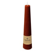 Spaas ribbed kaars obelisk 25 uur - bordeaux | 6 stuks