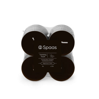 Spaas Maxi-Duft-Teelichter, Blockpackung x8, 10 Stunden – Twinkling Touch | 4 Stück