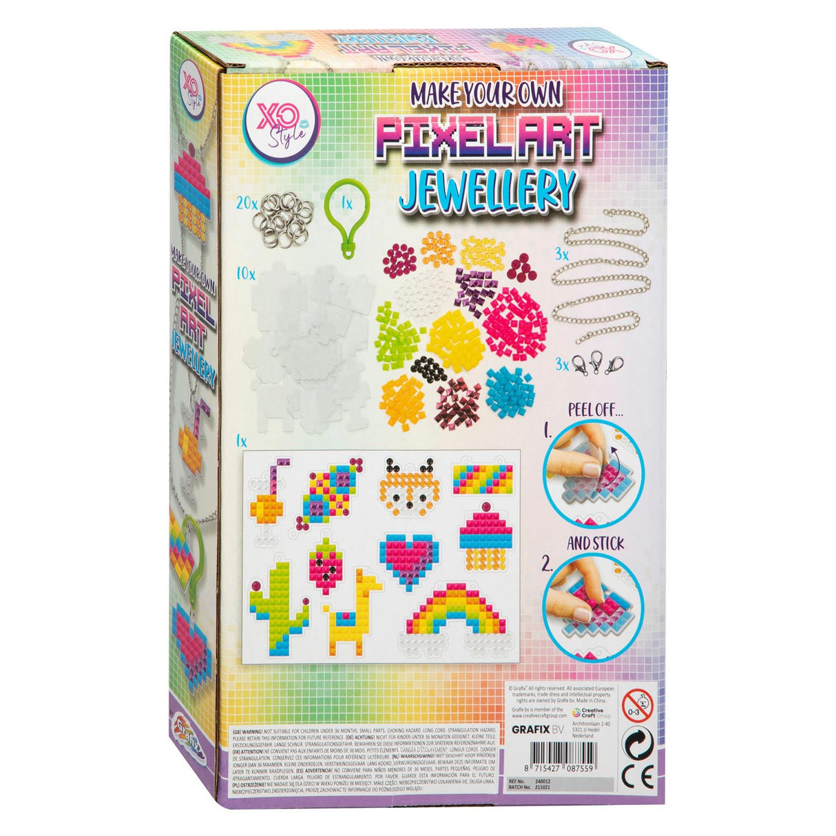 Grafix macht Ihren eigenen Pixel -Kunstschmuck