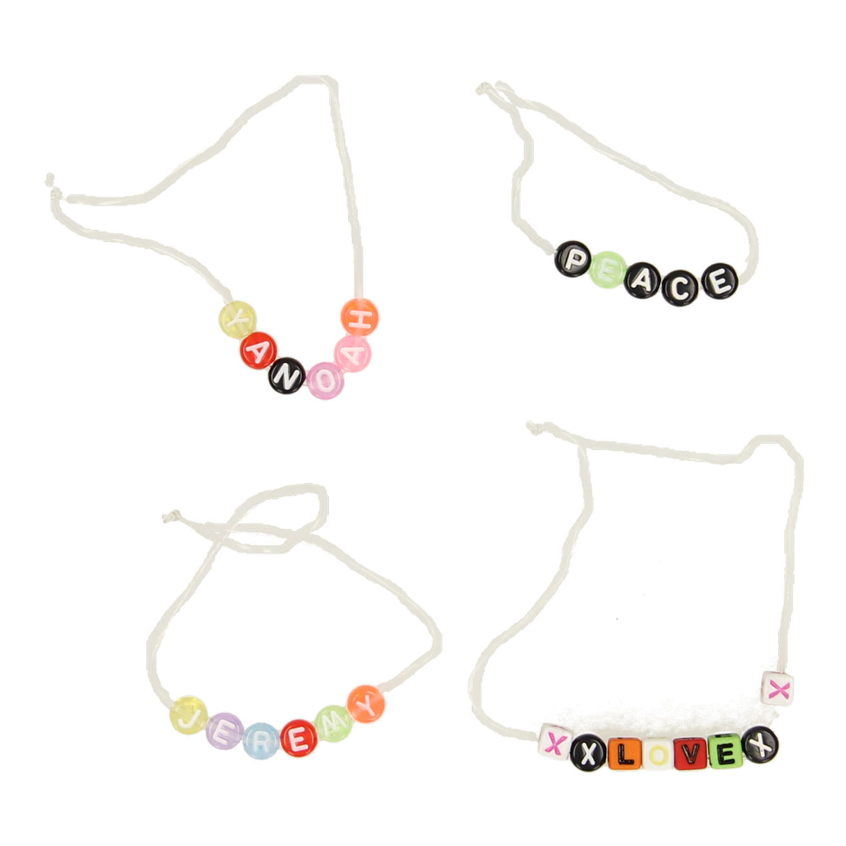 Grafix macht Ihre eigenen Armbänder Buchstabenperlen