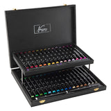 Nassau Fine Art Nassau Dual Tipp Marker in Houten Case, 36st.