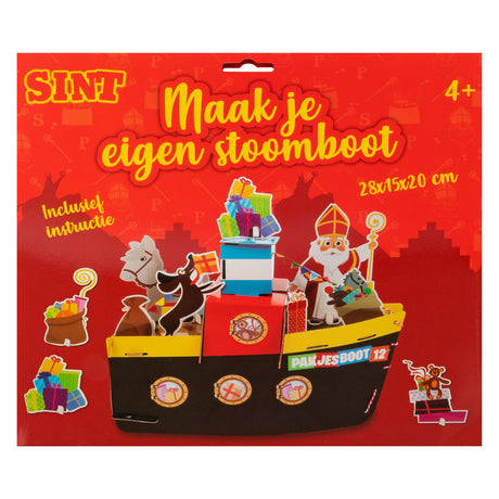 Grafix Sinterklaas Bastelset – Bauen Sie Ihr eigenes Dampfschiff
