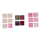 Grafix Schaumstoff-Stempelset – rosa