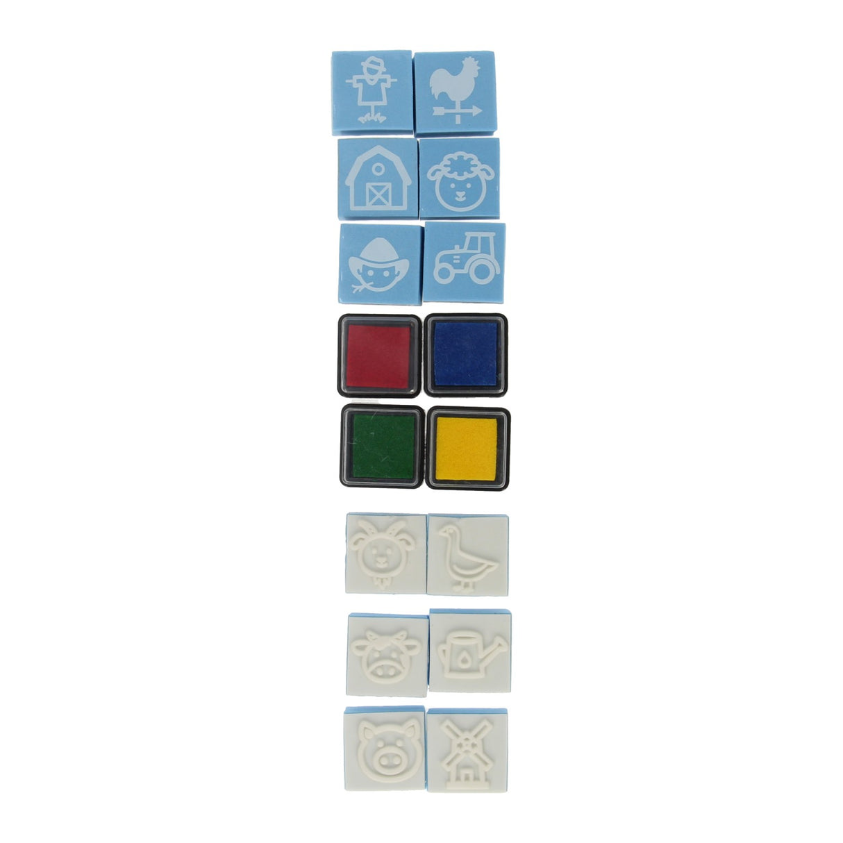 Grafix Schaumstoff-Stempelset – blau