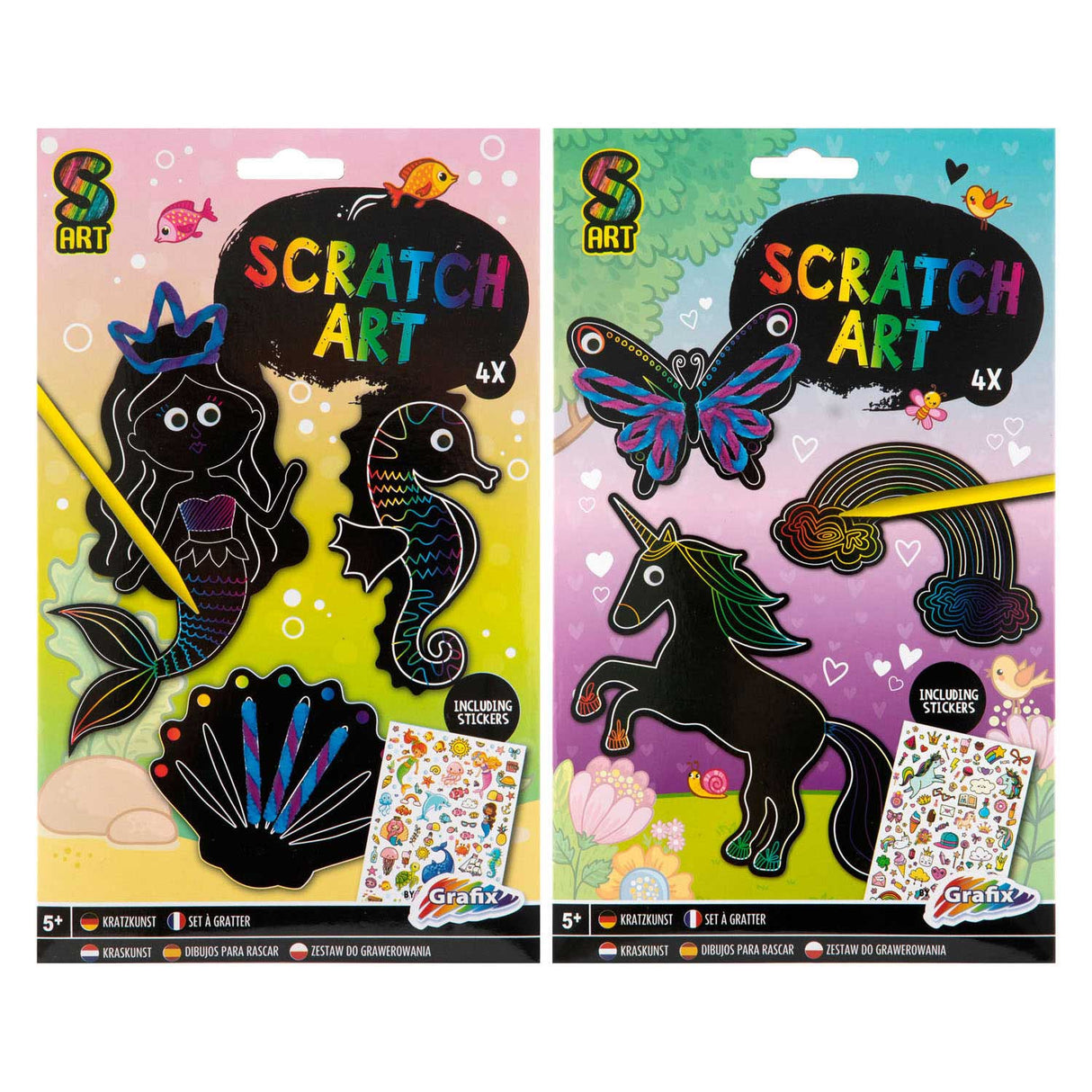 Eine kreative Bastelgruppe bastelt Ihr eigenes Scratch-Art-Mädchen