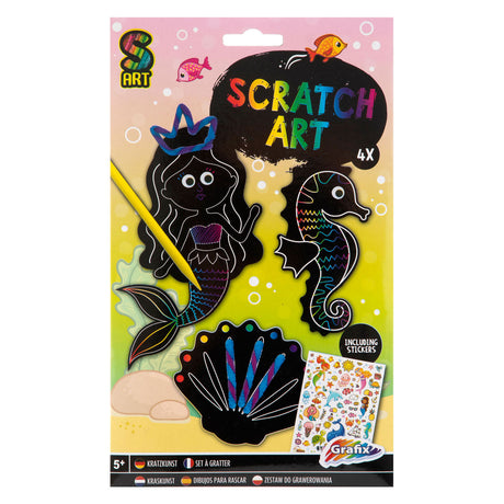 Eine kreative Bastelgruppe bastelt Ihr eigenes Scratch-Art-Mädchen