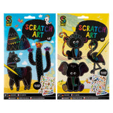 Eine kreative Bastelgruppe bastelt Ihren eigenen Scratch-Art-Jungen