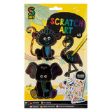 Eine kreative Bastelgruppe bastelt Ihren eigenen Scratch-Art-Jungen