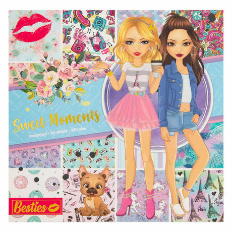 Creative Craft Group Besties Designblock „Süße Momente“, 20 Blatt