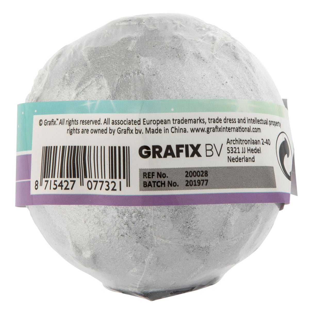 Grafix Badebombe – glänzender Mond und Sterne
