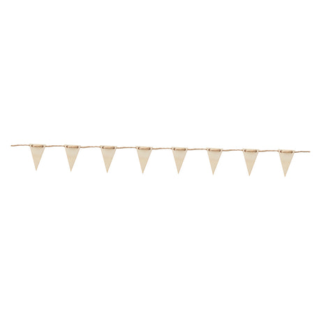 Lobben schmücken Ihre hölzerne Mini-Flaggenlinie