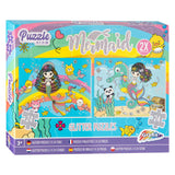 Grafix Glitzer-Puzzle-Set Meerjungfrau, 2x24-tlg.