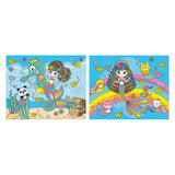 Grafix Glitzer-Puzzle-Set Meerjungfrau, 2x24-tlg.