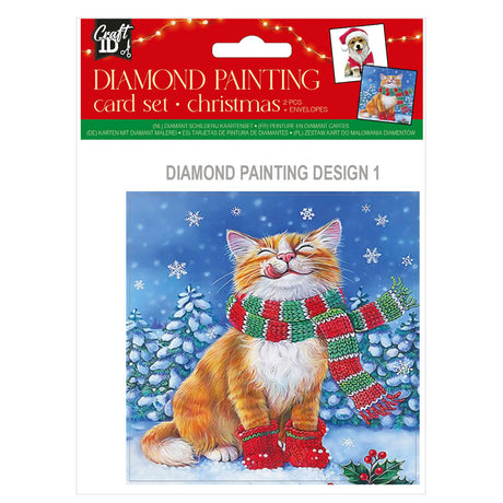 Grafix maak je eigen kerstkarten Diamantmalerei, 2.