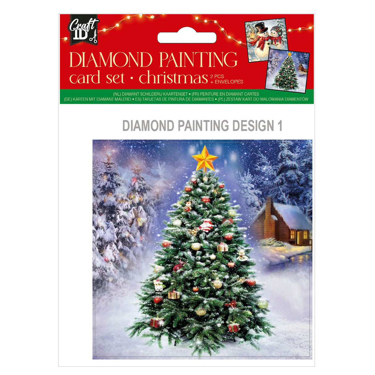 Grafix maak je eigen kerstkarten Diamantmalerei, 2.
